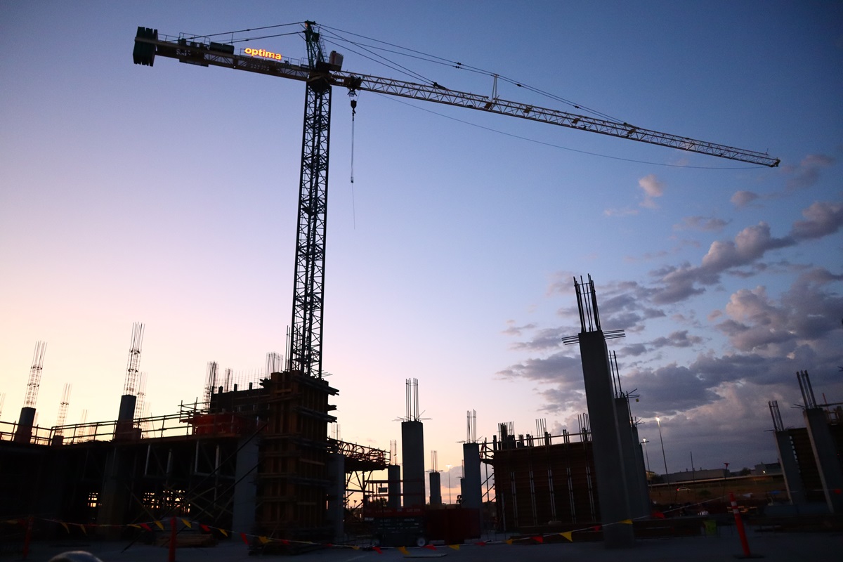 Optima McDowell Mountain under construction in July 2024.