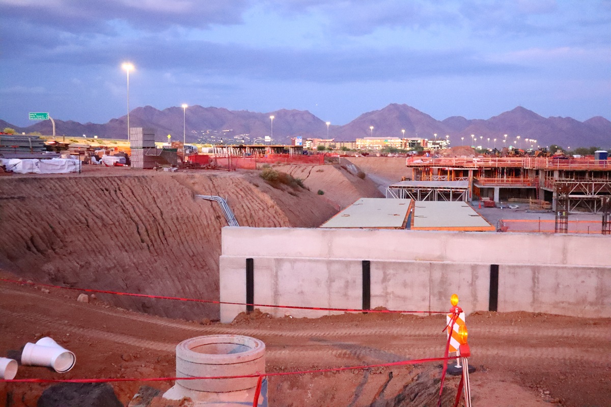 Optima McDowell Mountain under construction in July 2024.