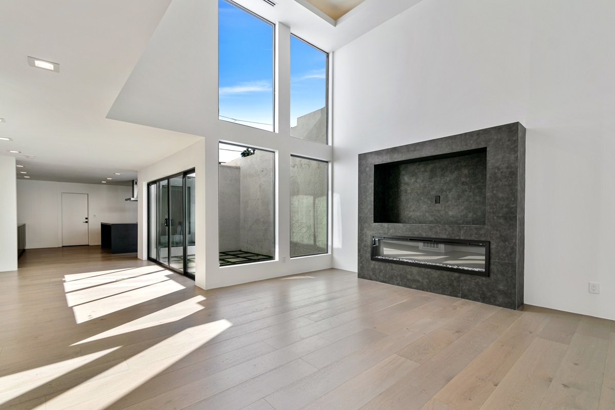 Modern townhome interior in Royale Gardens in Old Town Scottsdale.