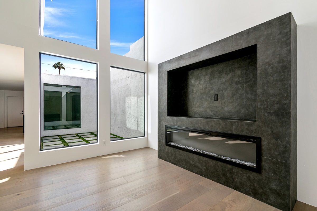 Modern townhome interior in Royale Gardens in Old Town Scottsdale.