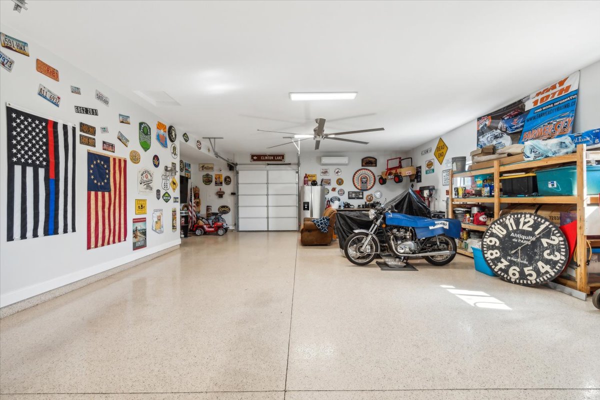 A 4-car garage.