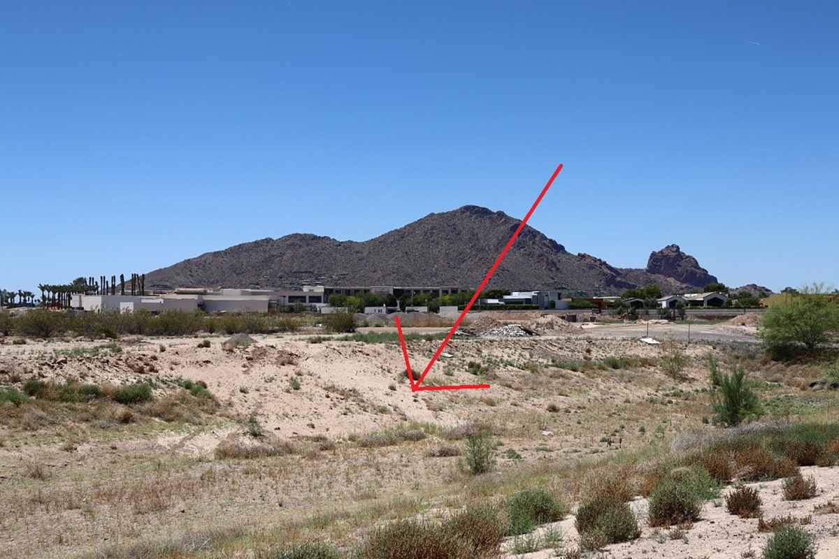 Land where Fendi Private Residences are planned in Scottsdale.