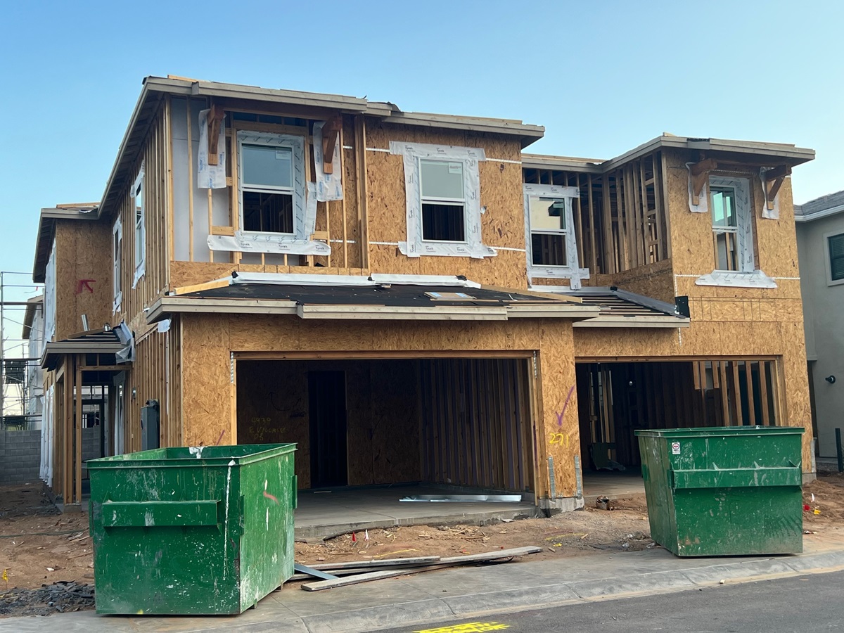 A new home under construction.