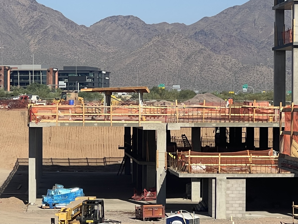 Construction photo of Optima McDowell Mountain located in Scottsdale.