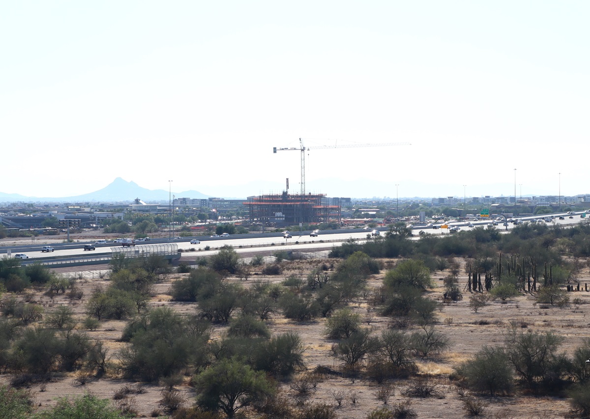 Construction photo of Optima McDowell Mountain located in Scottsdale.