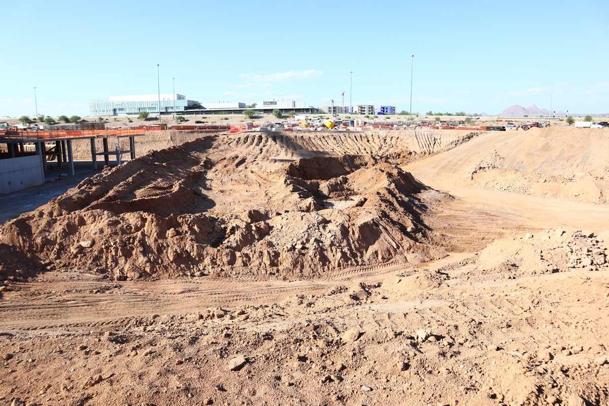 Construction photo of Optima McDowell Mountain located in Scottsdale.