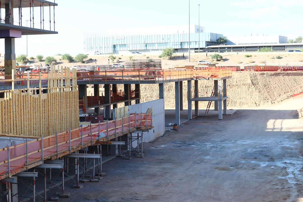 Construction photo of Optima McDowell Mountain located in Scottsdale.