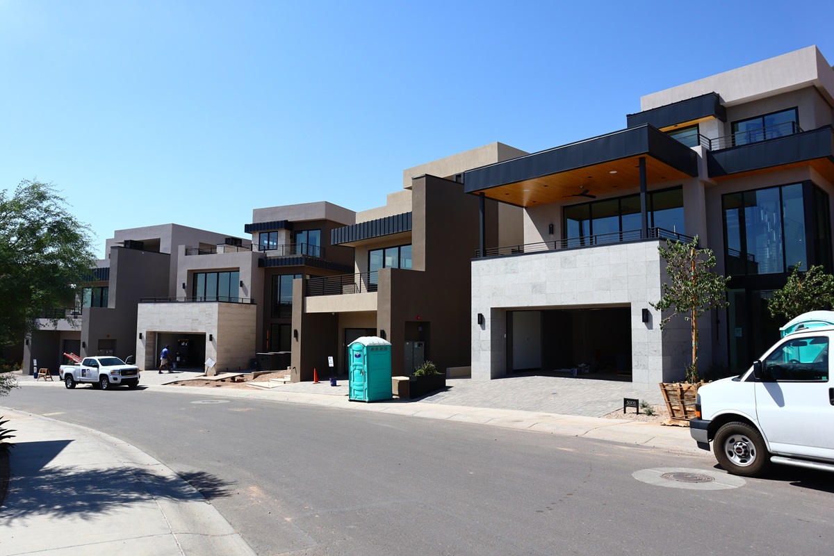 Construction photo of The Estates at Ascent at The Phoenician.