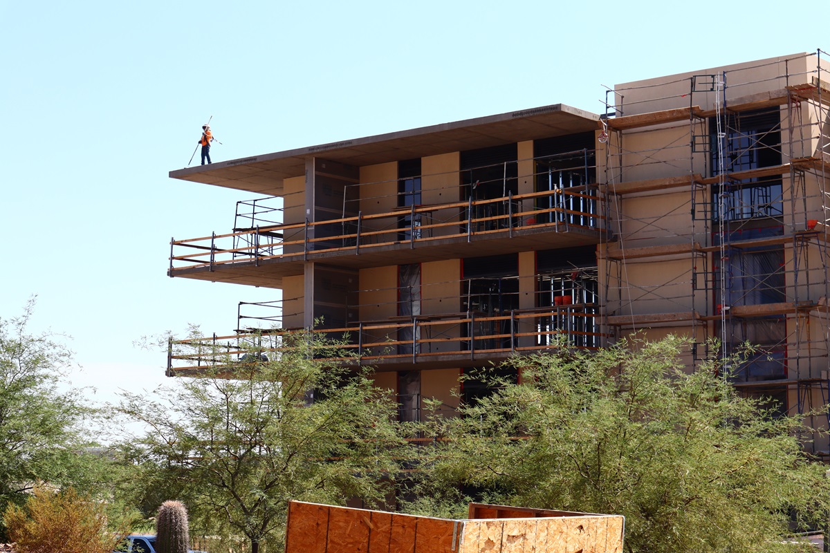 Construction photo of Camelback Residences condos at Ascent at The Phoenician.