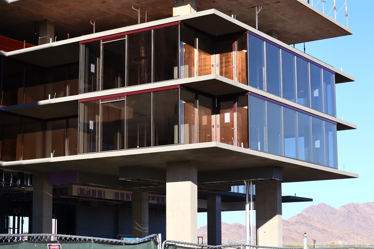 Photo of Optima McDowell Mountain Village under construction in Scottsdale.