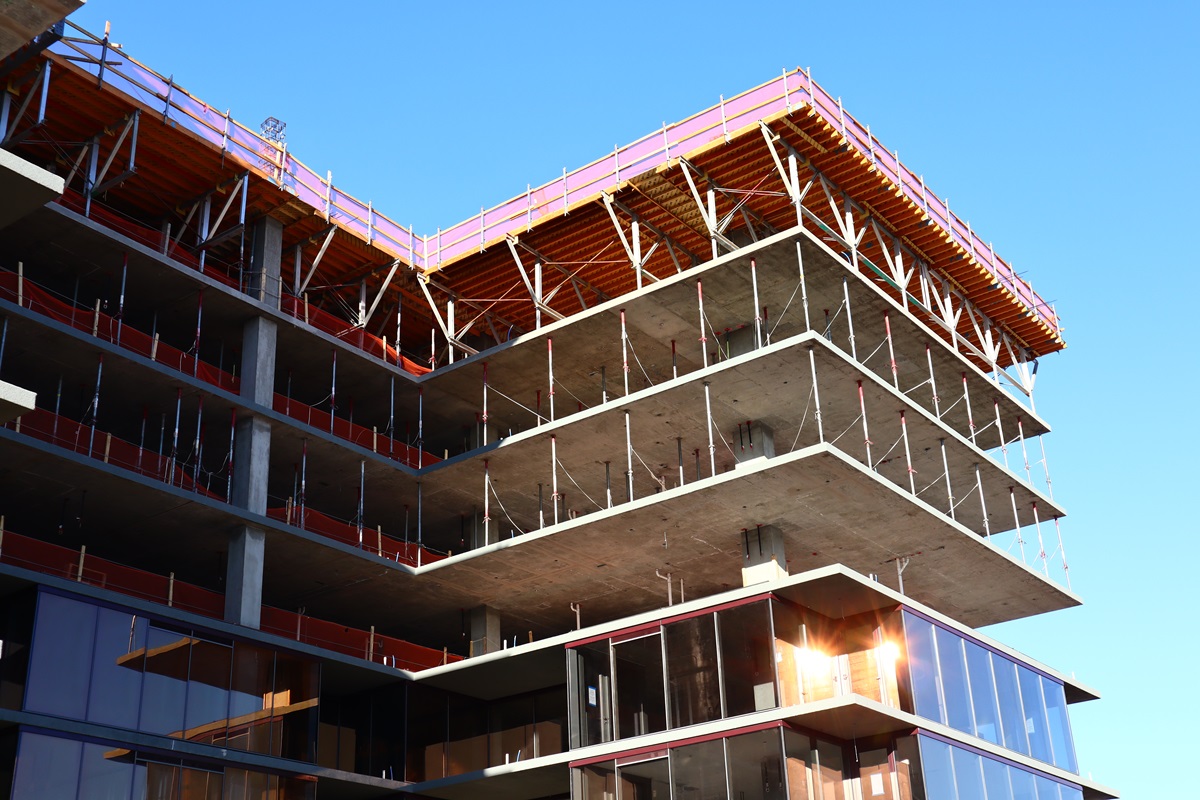Photo of Optima McDowell Mountain Village under construction in Scottsdale.