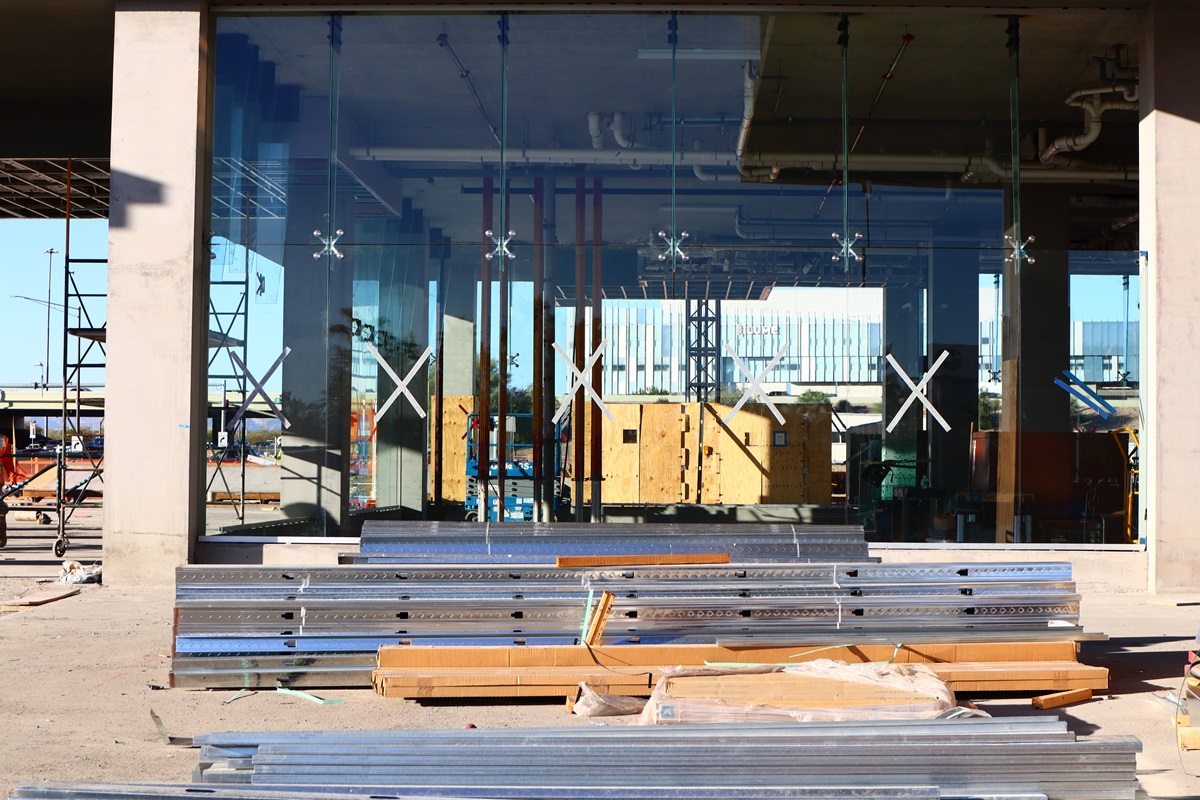 Photo of Optima McDowell Mountain Village under construction in Scottsdale.