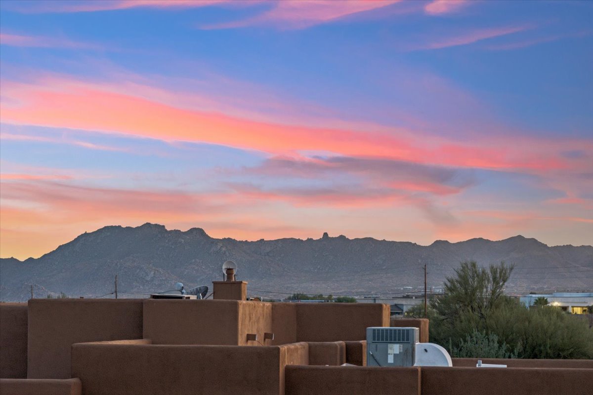 Sunset seen from a home for sale in Rio Verde.