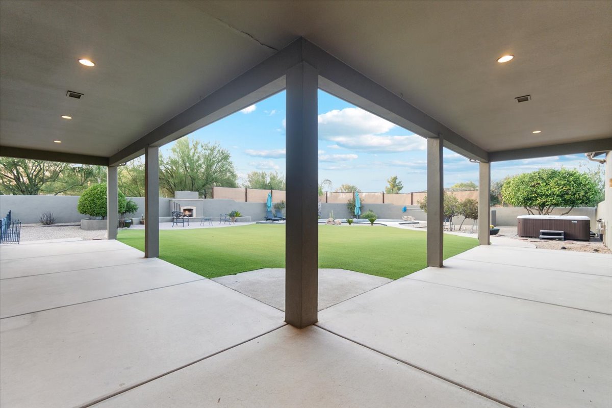Backyard of a home for sale in Rio Verde.