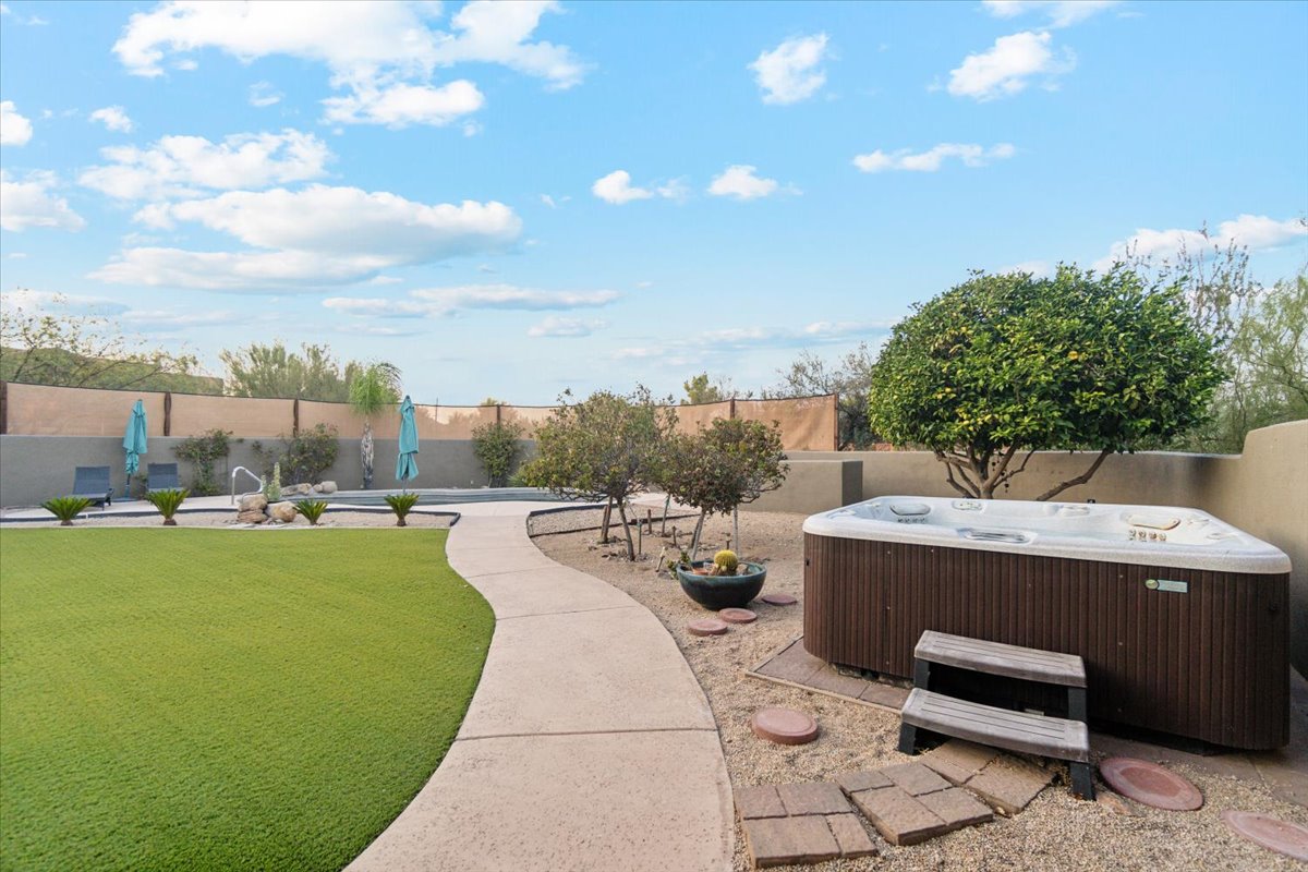 Backyard of a home for sale in Rio Verde.