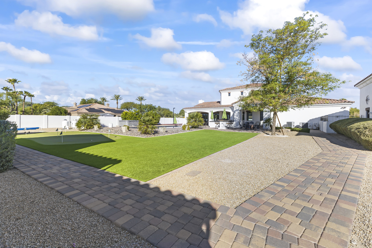 A custom home in the Cactus Corridor in Scottsdale.