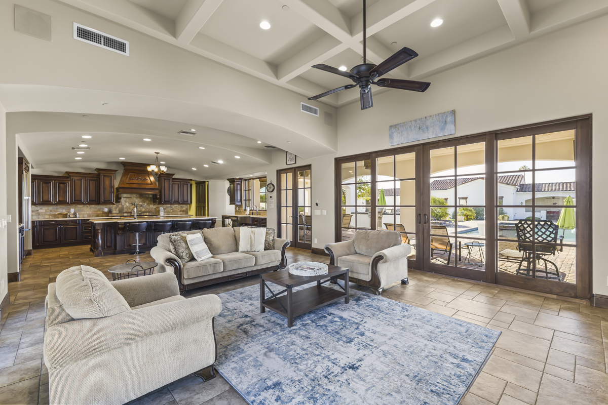 A custom home in the Cactus Corridor in Scottsdale.