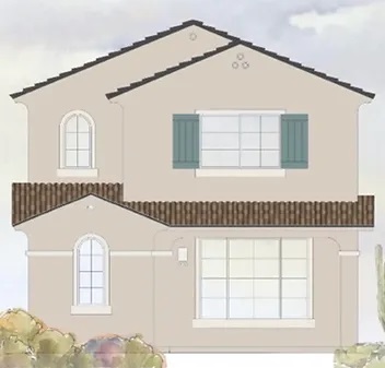 Rendering of a home at Parkside Villas.