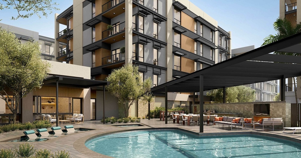 Rendering of Portico in the One Scottsdale master plan.