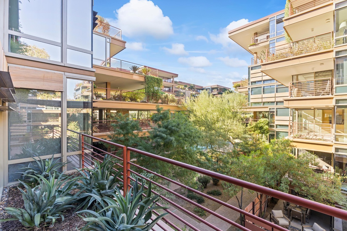 A condo unit at Optima Camelview Village in Old Town Scottsdale.