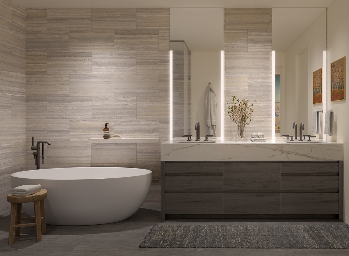 Rendering of Summit condos by Olson Kundig at Ascent at The Phoenician.