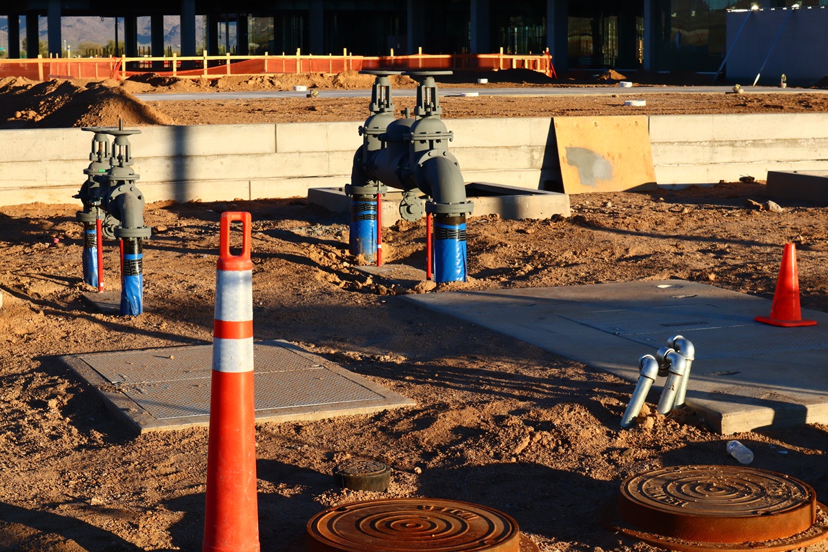 Optima McDowell Mountain under construction in Scottsdale, Arizona.