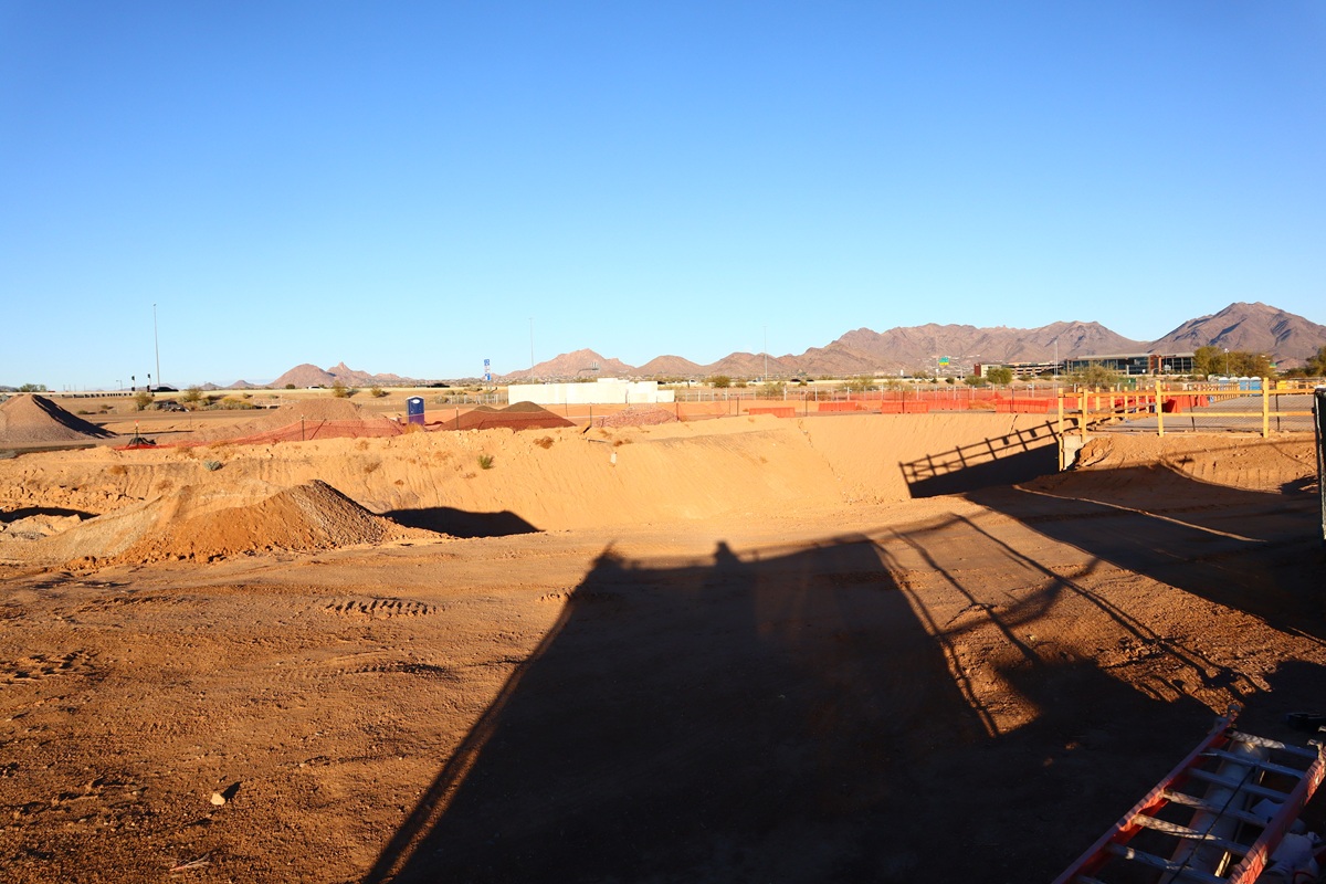 Optima McDowell Mountain under construction in Scottsdale, Arizona.