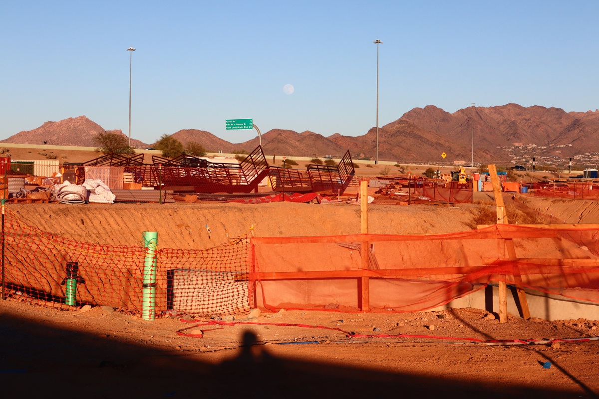 Optima McDowell Mountain under construction in Scottsdale, Arizona.