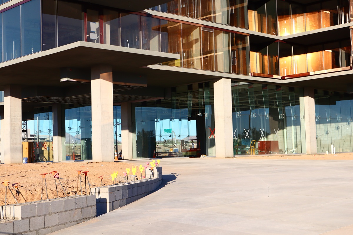 Optima McDowell Mountain under construction in Scottsdale, Arizona.