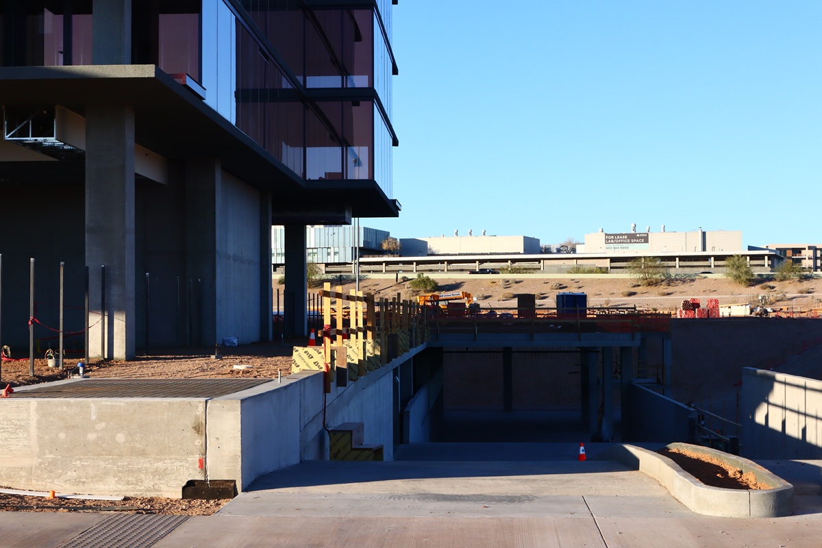 Optima McDowell Mountain under construction in Scottsdale, Arizona.