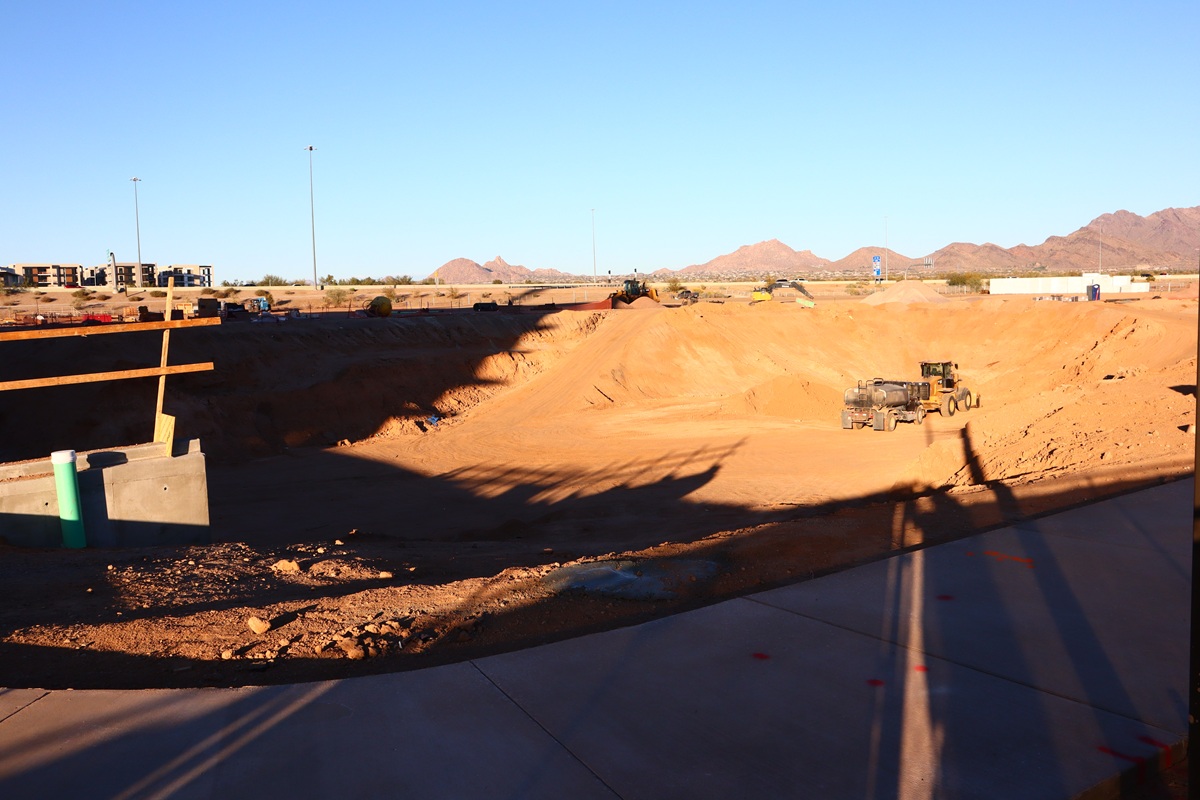 Optima McDowell Mountain under construction in Scottsdale, Arizona.