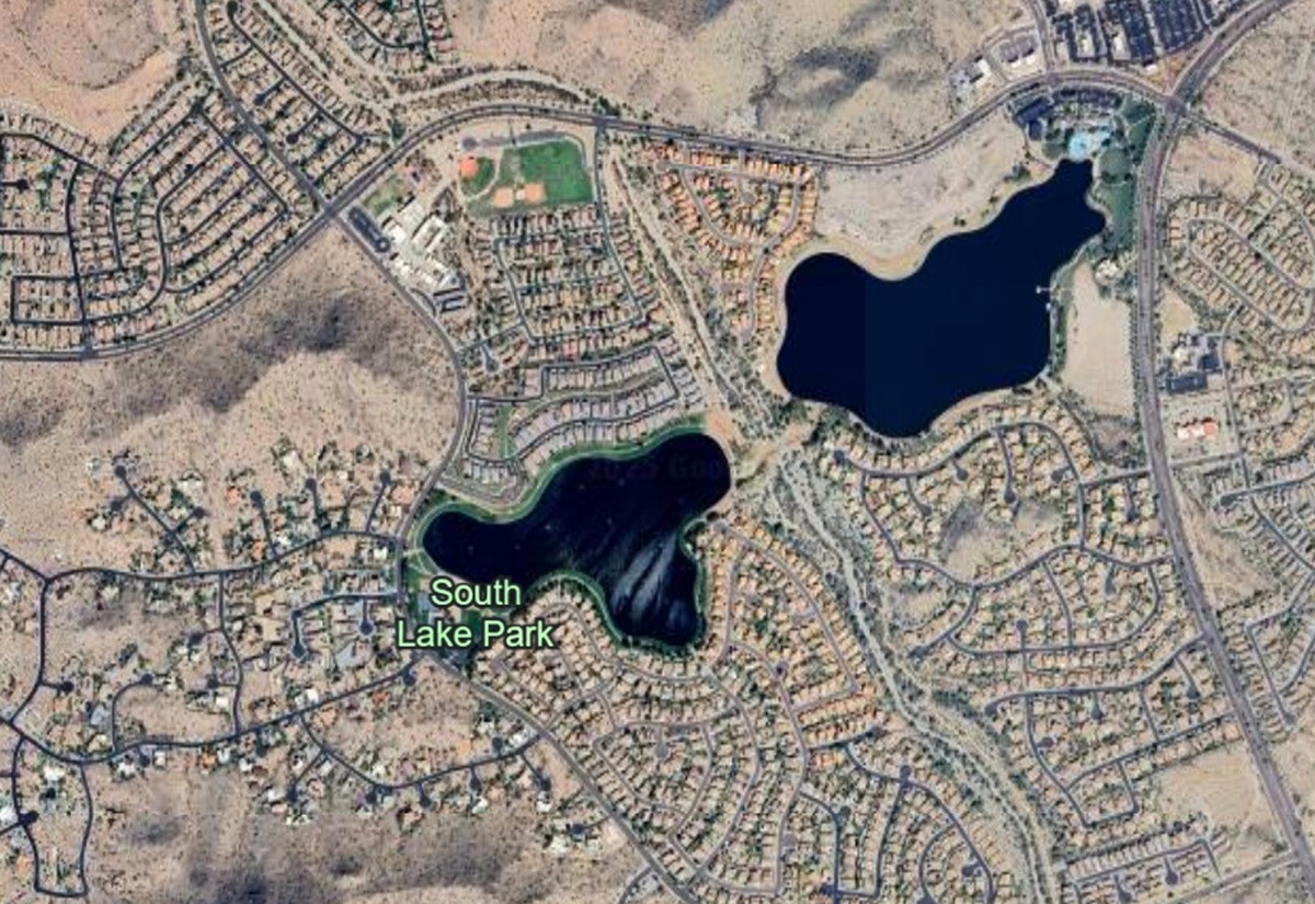 A map of Estrella in Goodyear, Arizona.