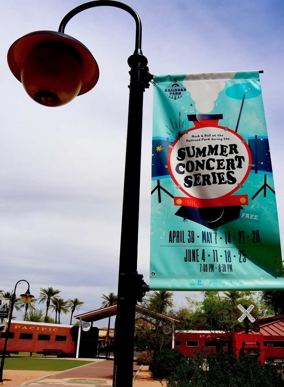 Sign saying Summer Concert Series.
