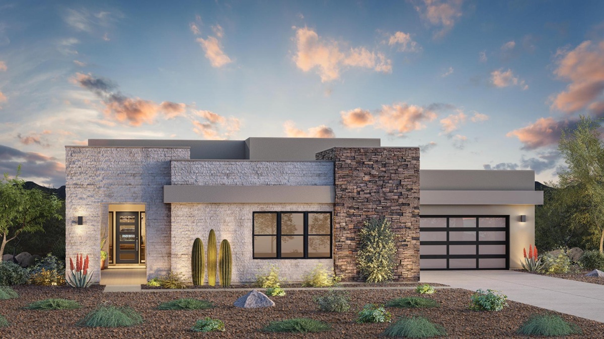 Rendering of the Sedona model home in the Manor Collection in Sereno Canyon.