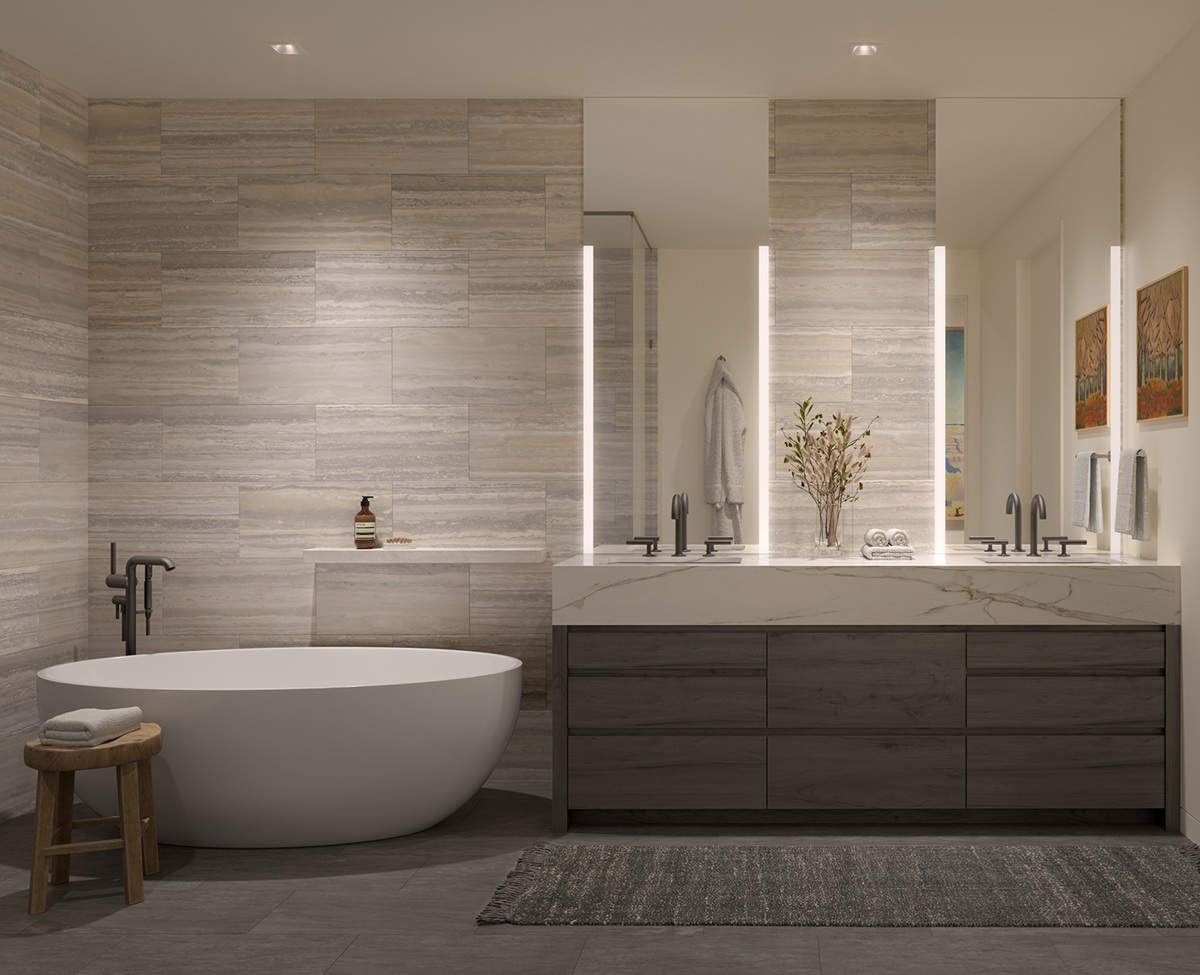 Rendering of Summit condos by Olson Kundig at Ascent at The Phoenician.