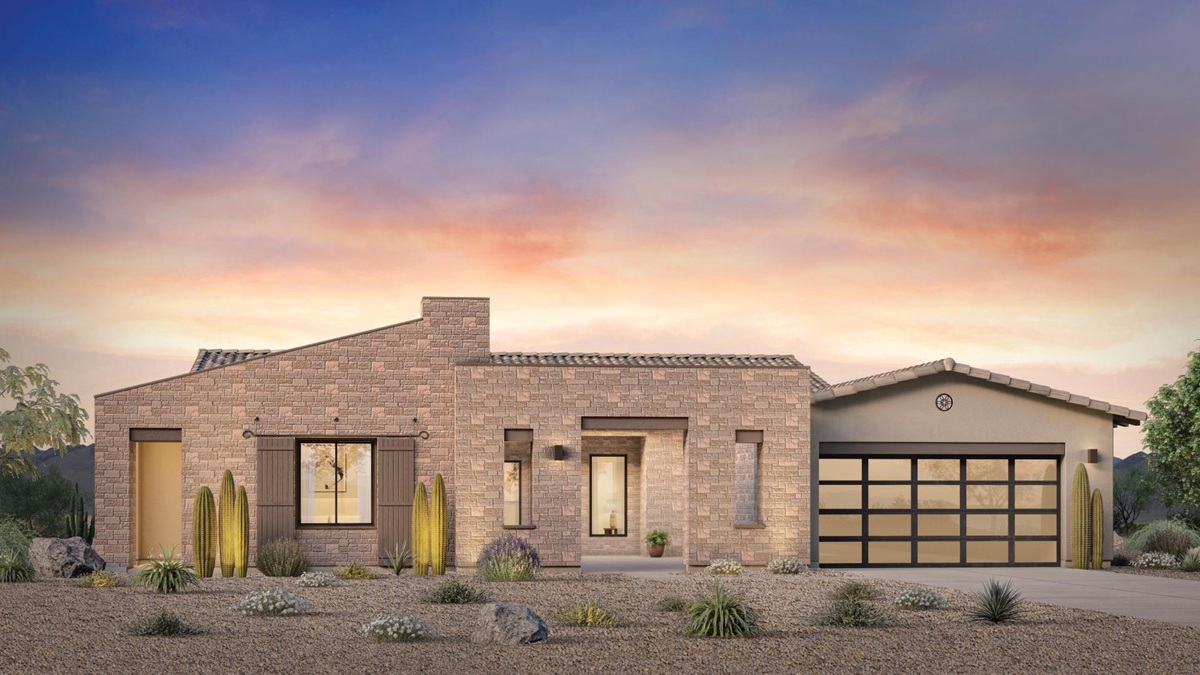 Rendering of the Tonto model home in the Manor Collection in Sereno Canyon.