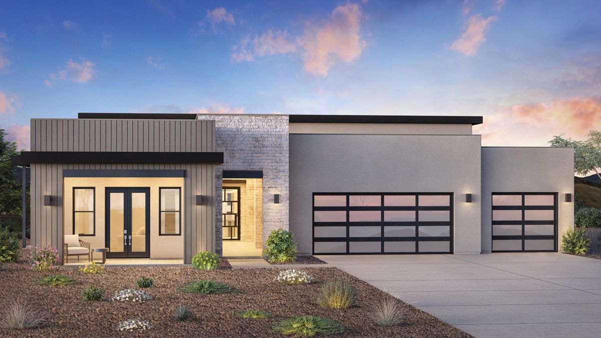 Rendering of the Windgate model home in the Manor Collection in Sereno Canyon.