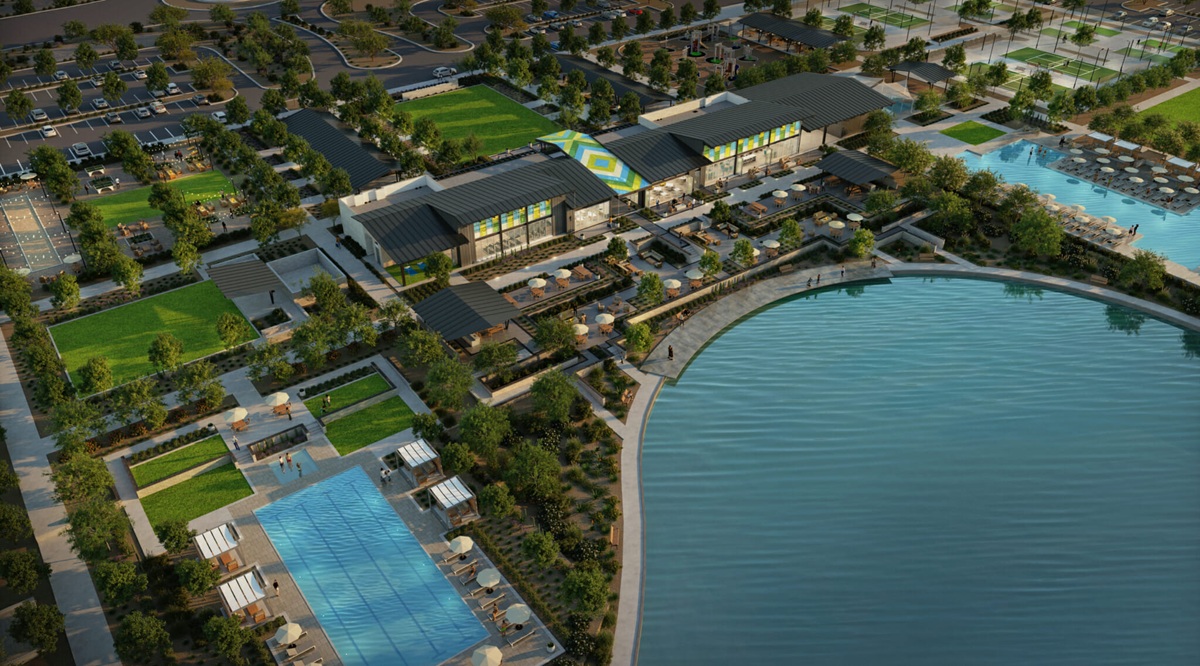 A rendering of the master-planned community of Teravalis in Buckeye, Arizona.