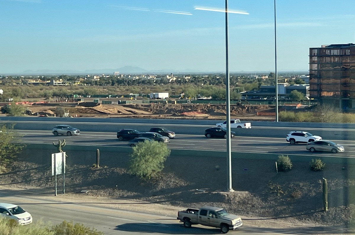 Photo of Optima McDowell Mountain under construction in Scottsdale.