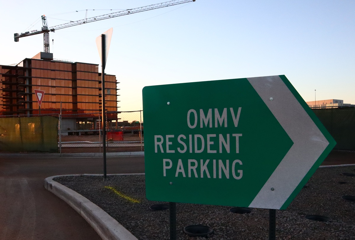 Photo of Optima McDowell Mountain under construction in Scottsdale.