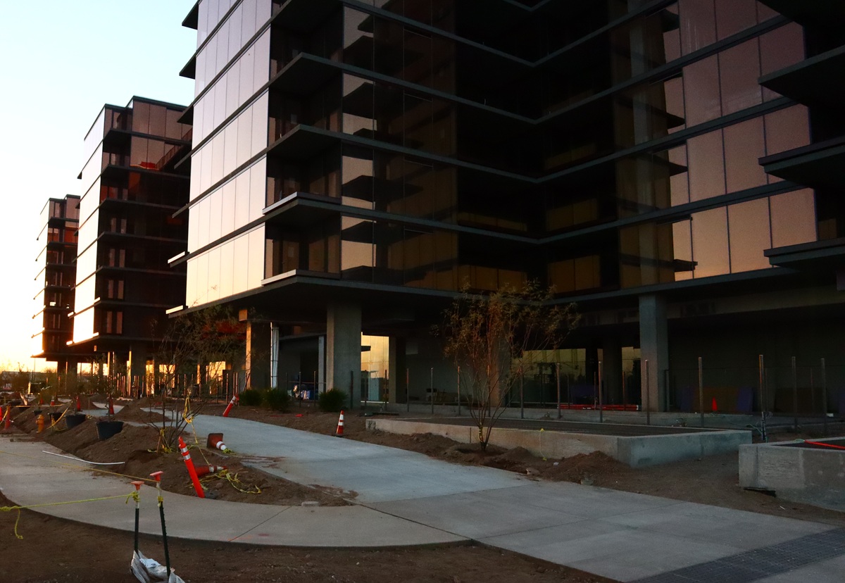 Photo of Optima McDowell Mountain under construction in Scottsdale.