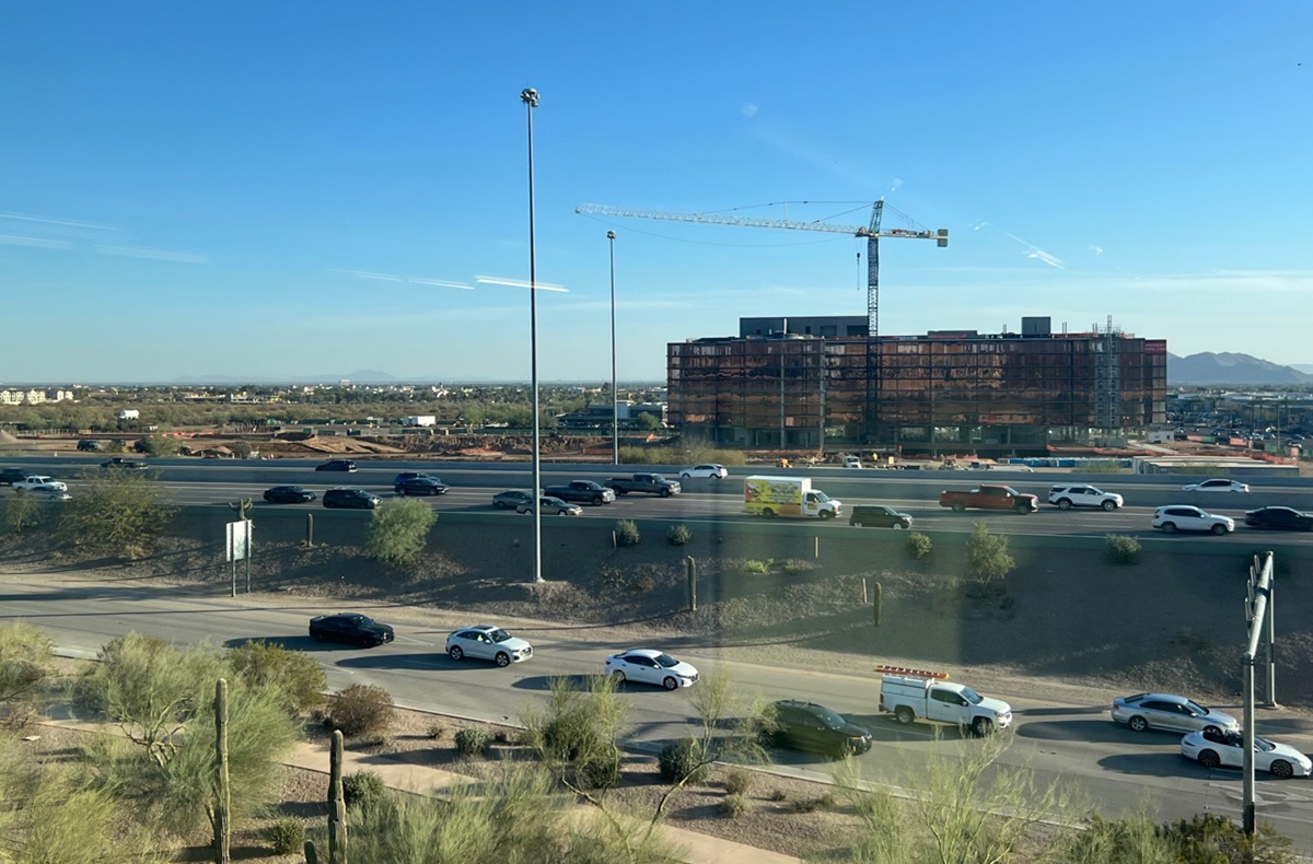 Photo of Optima McDowell Mountain under construction in Scottsdale.