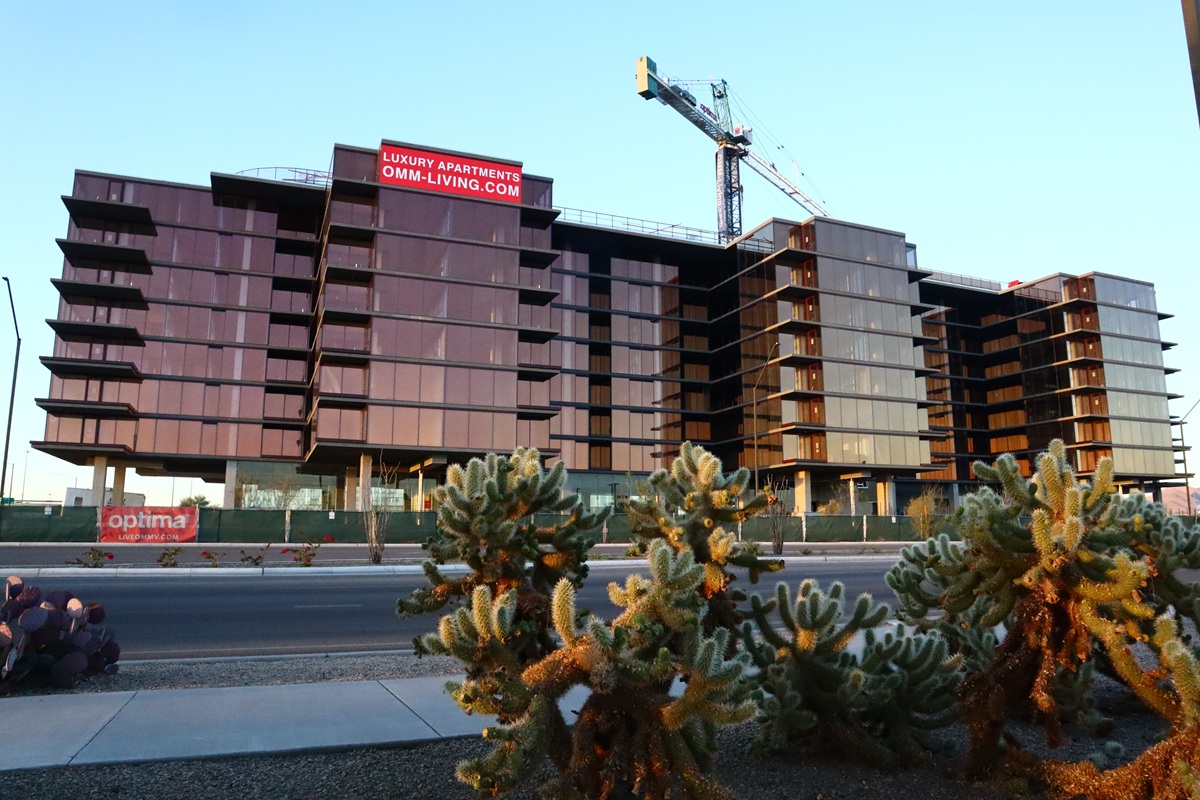 Photo of Optima McDowell Mountain under construction in Scottsdale.