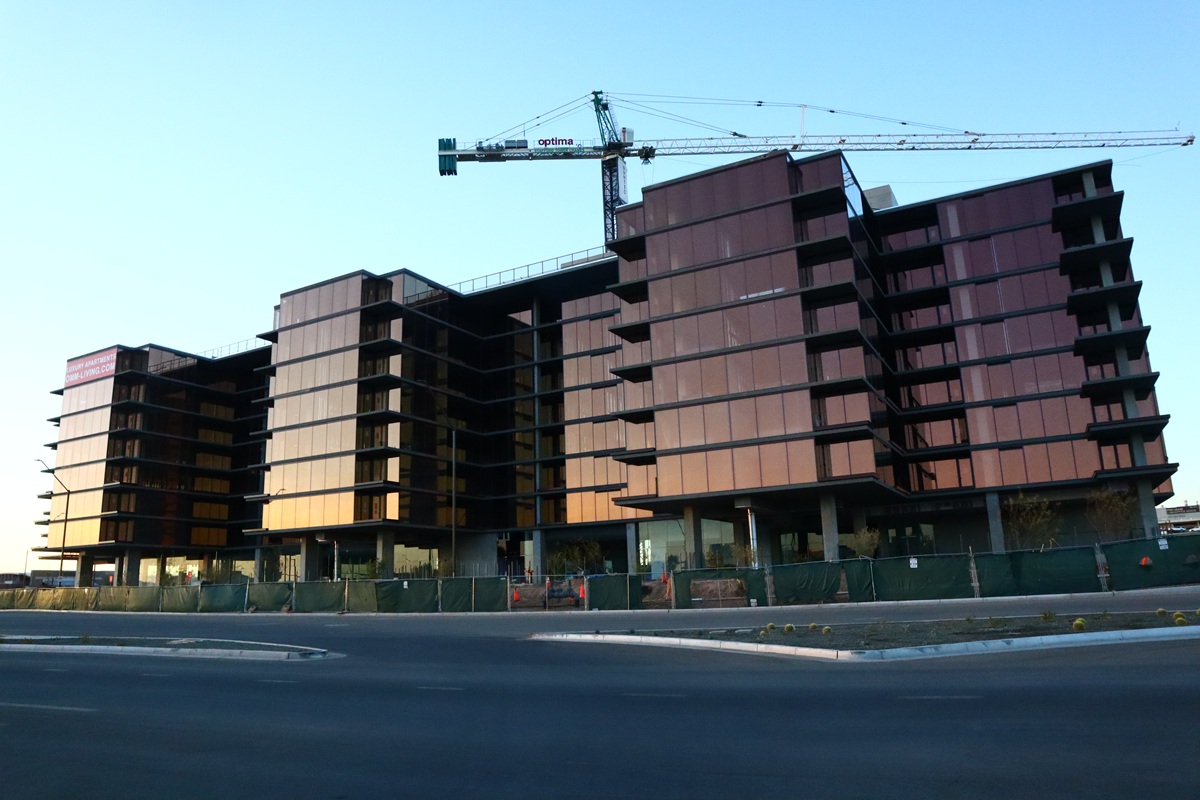 Photo of Optima McDowell Mountain under construction in Scottsdale.