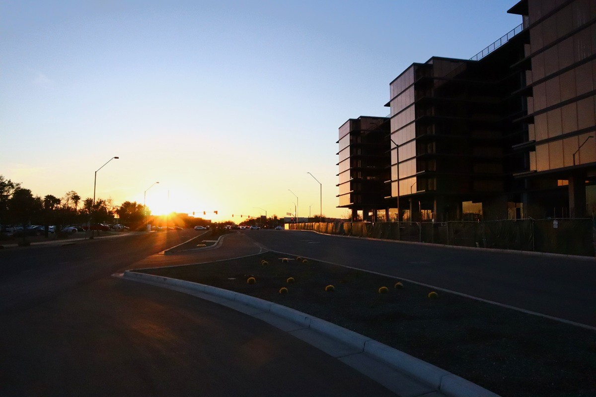 Photo of Optima McDowell Mountain under construction in Scottsdale.