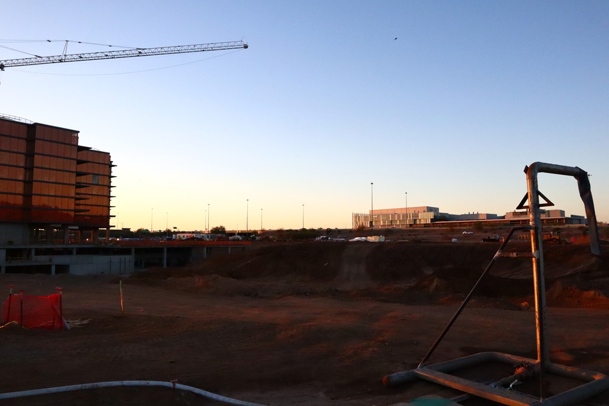 Photo of Optima McDowell Mountain under construction in Scottsdale.