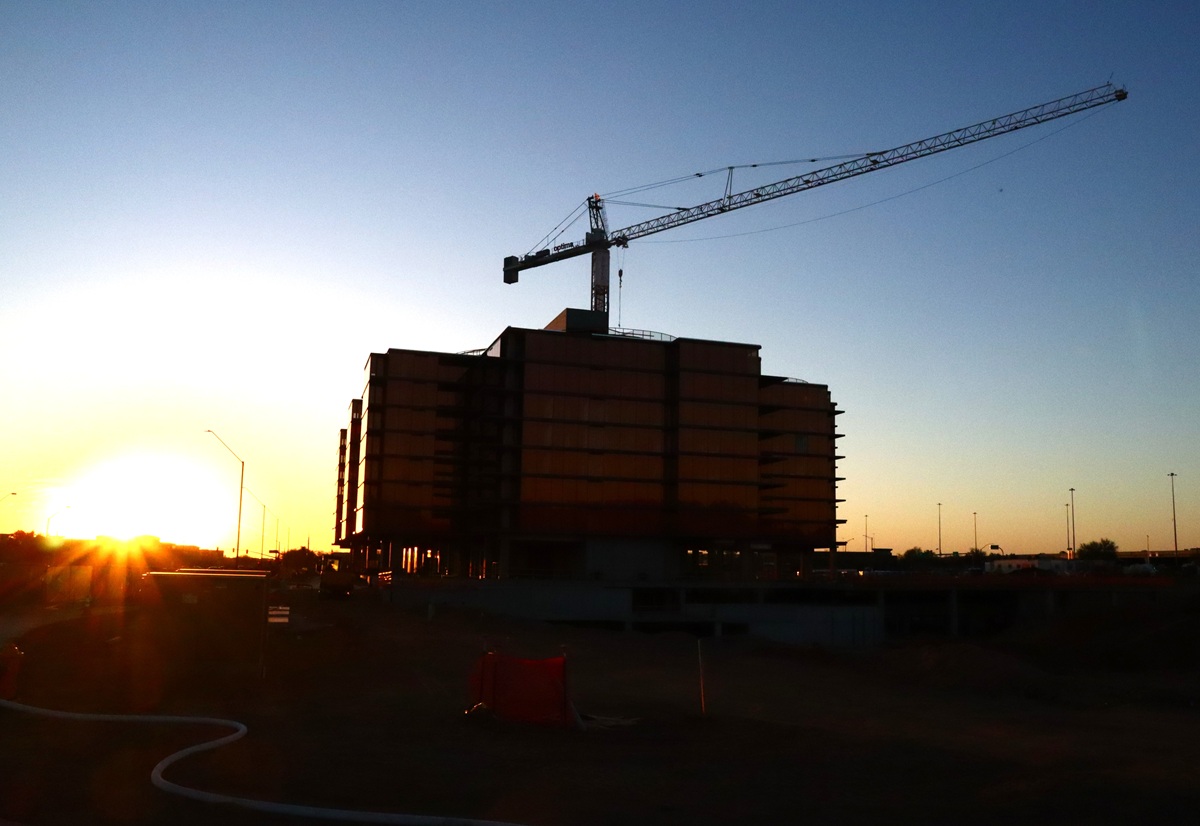 Photo of Optima McDowell Mountain under construction in Scottsdale.