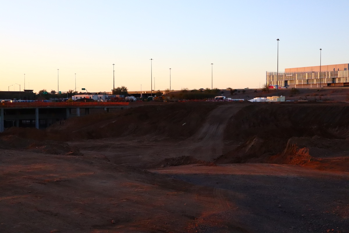 Photo of Optima McDowell Mountain under construction in Scottsdale.