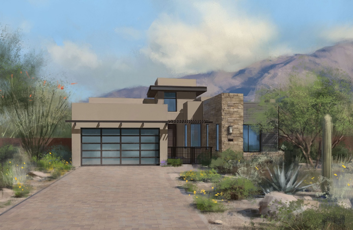 Rendering of a home in Villas II by Camelot Homes.