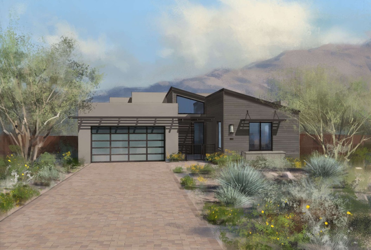 Rendering of a home in Villas II by Camelot Homes.